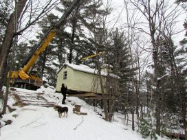 Moving The Church Cabin